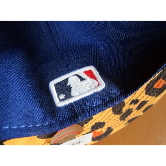 Los Angeles Dodgers Atmos Leopard Cheetah New Era 59FIFTY 5950 Fitted Cap sz 8 - Picture 5 of 7